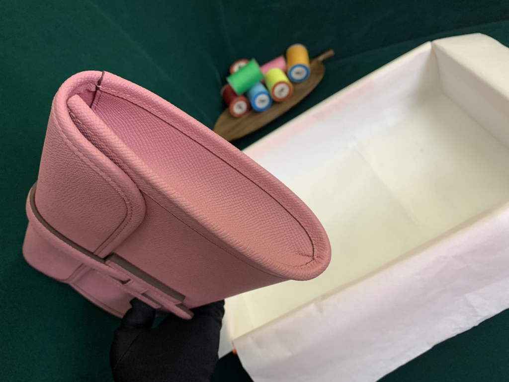 Hermes Jige 29cm Wallet Clutch In Epsom Leather Pink