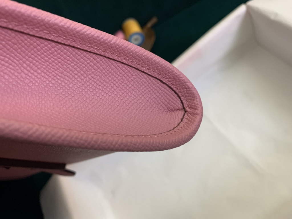 Hermes Jige 29cm Wallet Clutch In Epsom Leather Pink