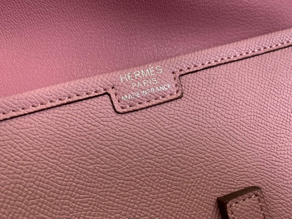 Hermes Jige 29cm Wallet Clutch In Epsom Leather Pink