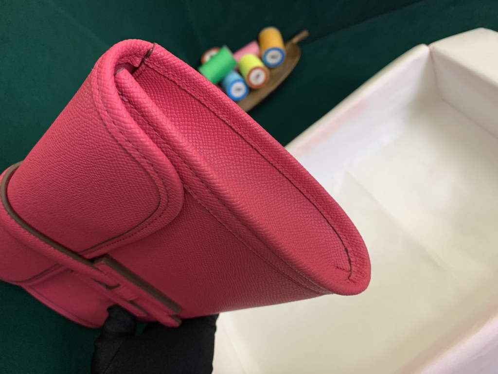 Hermes Jige 29cm Wallet Clutch In Epsom Leather Plum