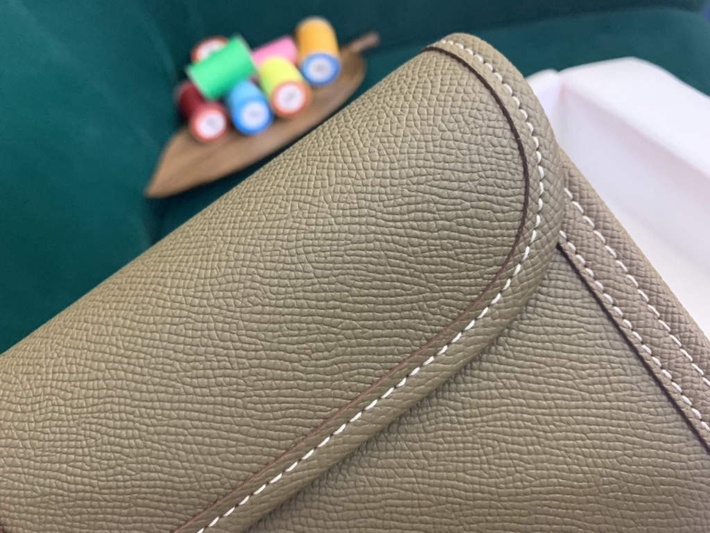 Hermes Jige 29cm Wallet Clutch In Epsom Leather Gray