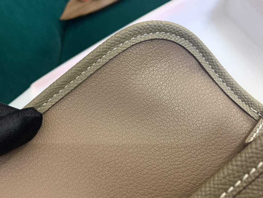 Hermes Jige 29cm Wallet Clutch In Epsom Leather Gray