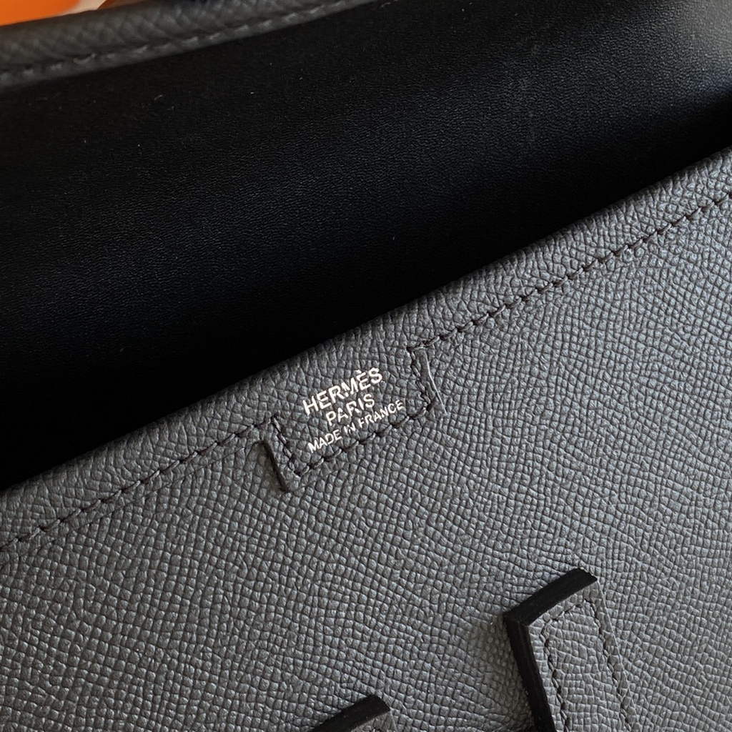 Hermes Jige Elan 29 Wallet Clutch In Epsom Leather Black