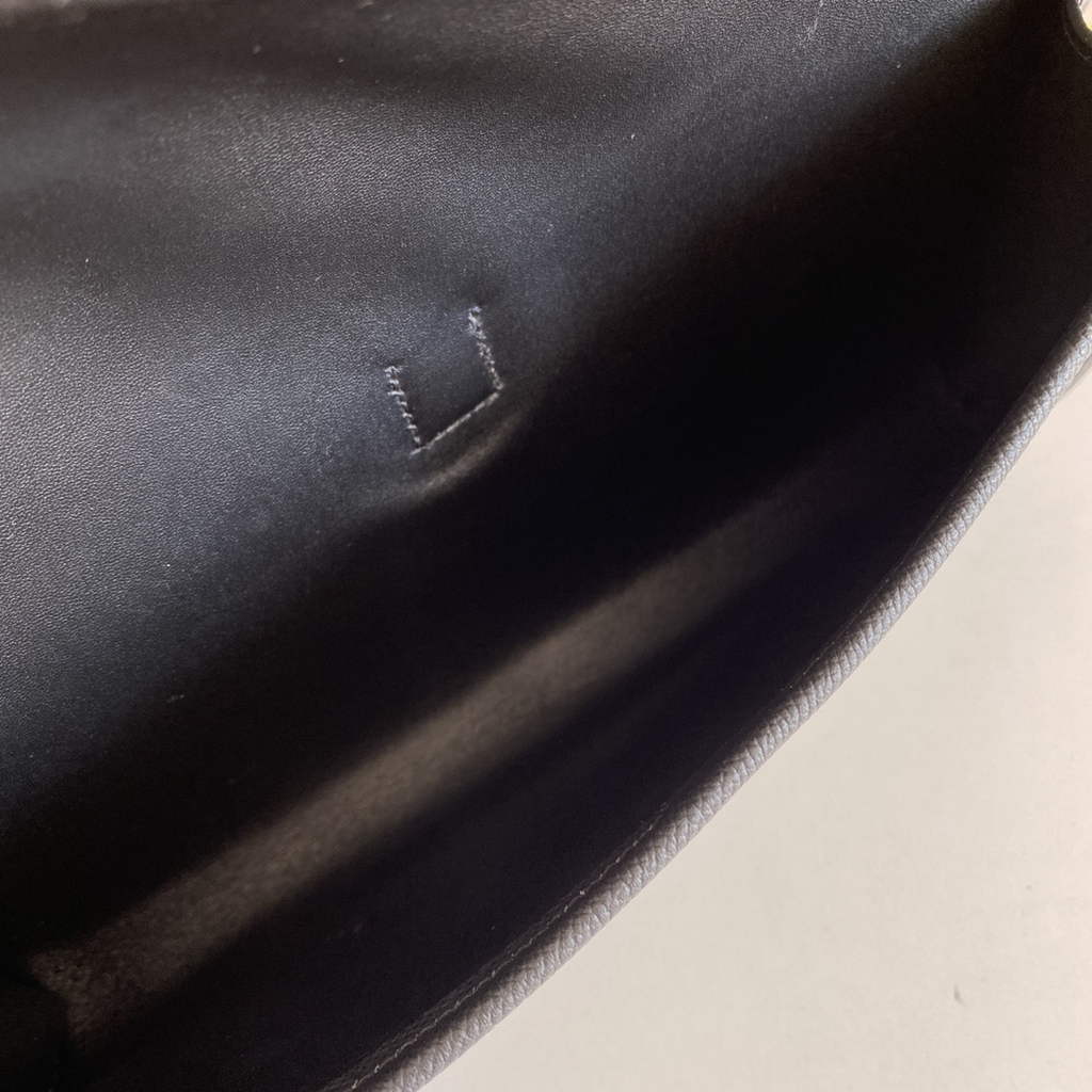 Hermes Jige Elan 29 Wallet Clutch In Epsom Leather Black