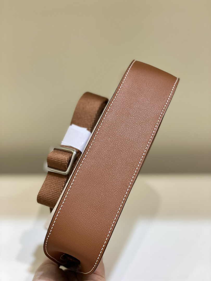 Hermes Jypsiere mini bag Tan Swift Leather Silver H25609