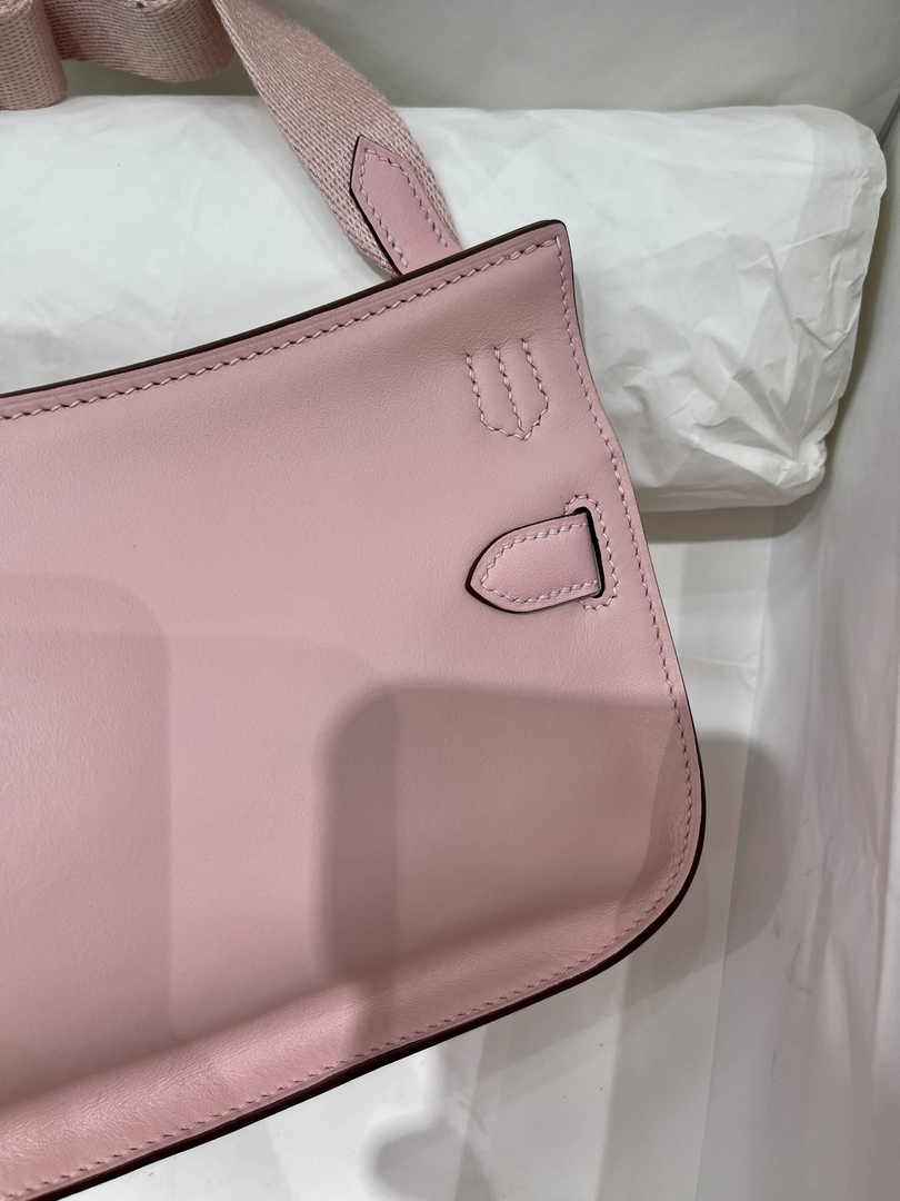 Hermes Jypsiere mini bag Pink Swift Leather Gold H25612