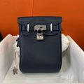 Hermès Kelly A Dos Hac Navy Blue Togo Leather With Silver Hardware 20306
