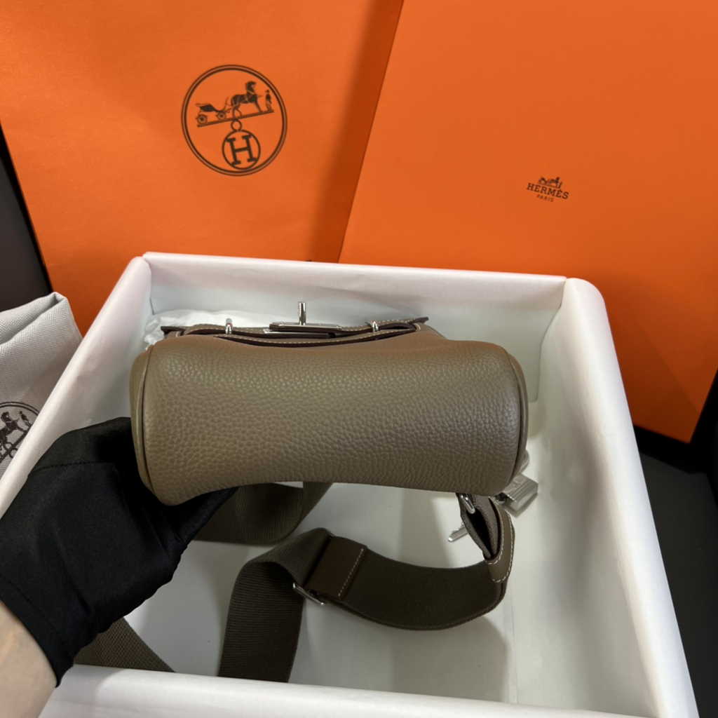 Hermès Kelly A Dos Hac Gray Togo Leather With Silver Hardware 20301