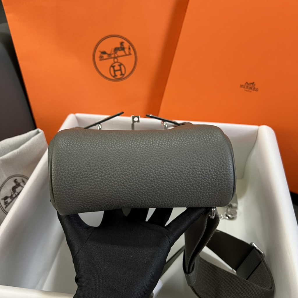 Hermès Kelly A Dos Hac Dark Gray Togo Leather With Silver Hardware 20303