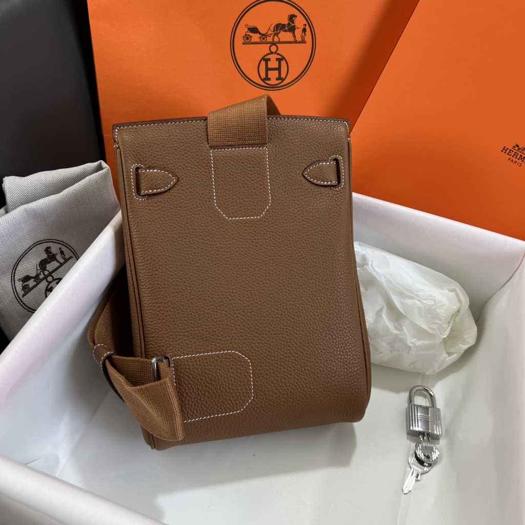 Hermès Kelly A Dos Hac Tan Togo Leather With Silver Hardware 20304