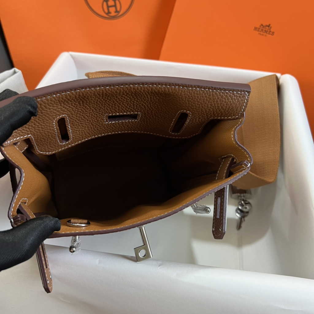 Hermès Kelly A Dos Hac Tan Togo Leather With Silver Hardware 20304