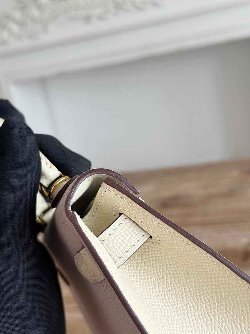 Hermes Kelly Bag 19 Epsom Leather Light Purple Gold H82322