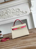 Hermes Kelly Bag 19 Epsom Leather Beige Pink Gold H82342