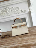 Hermes Kelly Bag 19 Epsom Leather Beige Tan Gold H82349