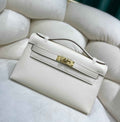 Hermes Kelly Bag 22 Beige Swift Leather Gold Hardware