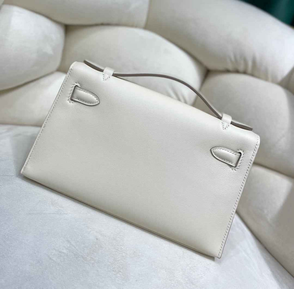 Hermes Kelly Bag 22 Beige Swift Leather Gold Hardware