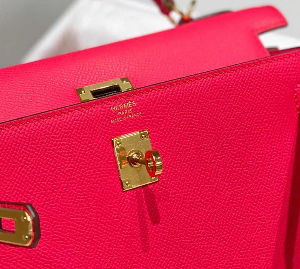 Hermes Kelly Bag 25 Plum Epsom Leather Gold Hardware H7108