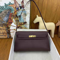 Hermes Kelly Bag Gold Hardware with Elan Wine Red Leather