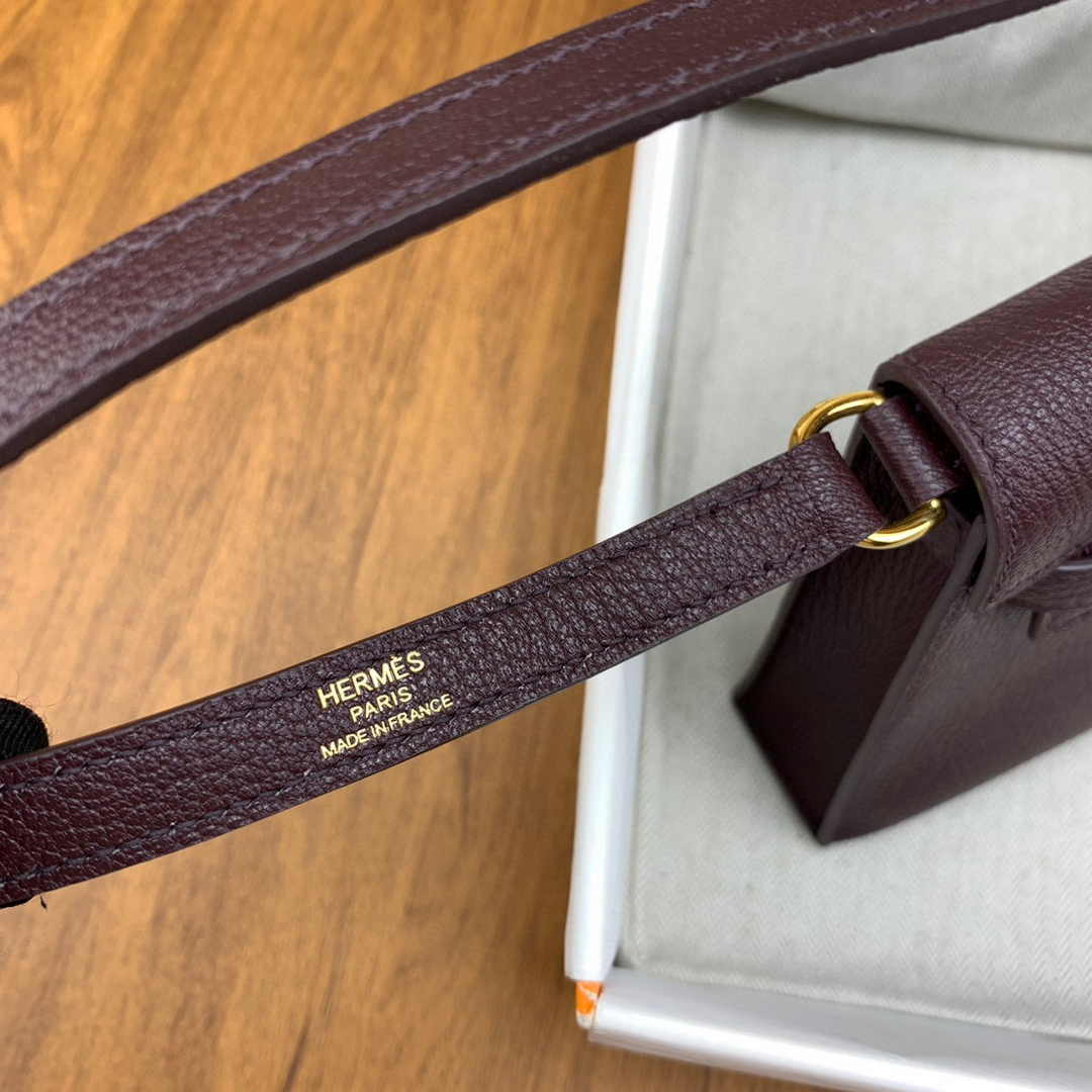 Hermes Kelly Bag Gold Hardware with Elan Wine Red Leather