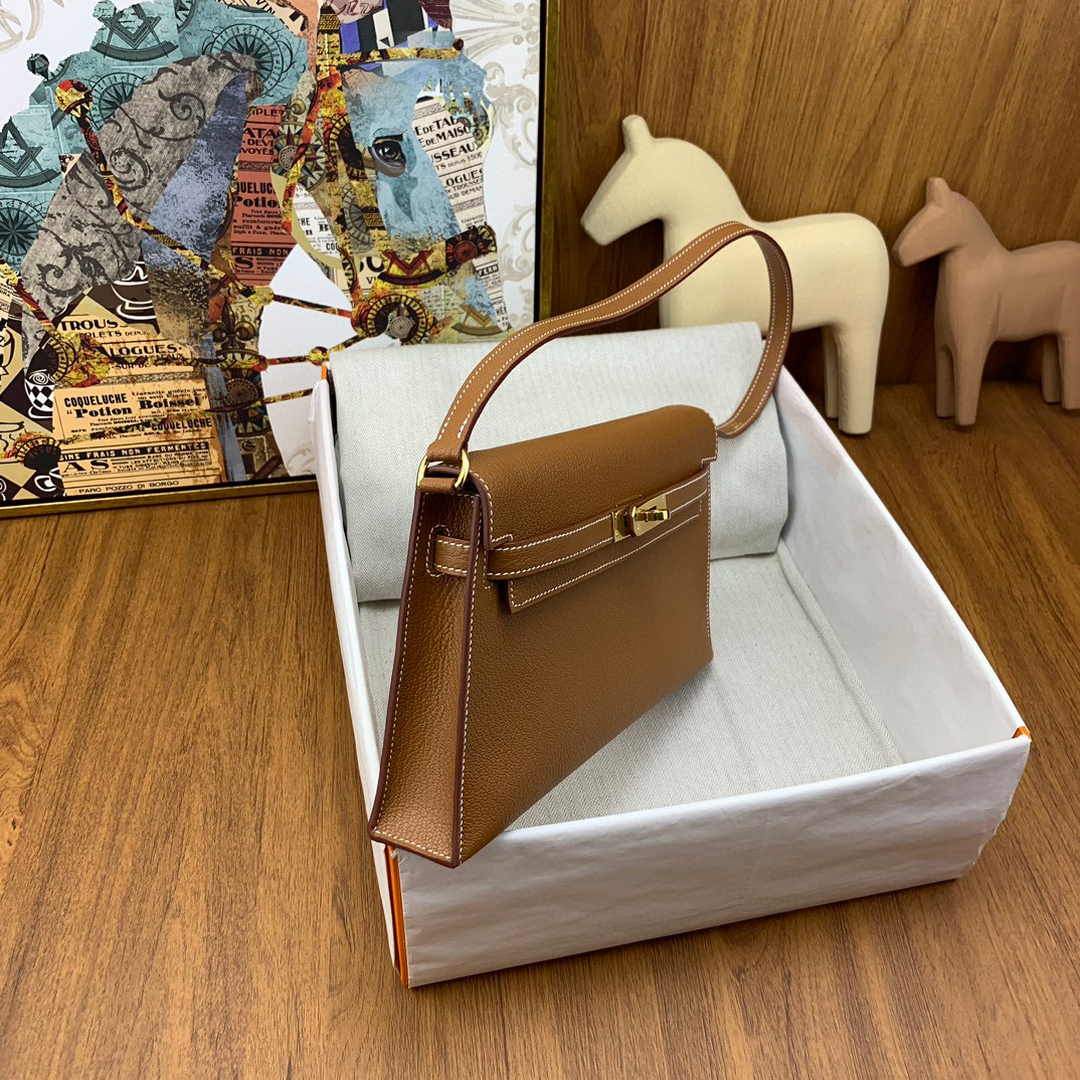 Hermes Kelly Bag Gold Hardware with Elan Tan Leather