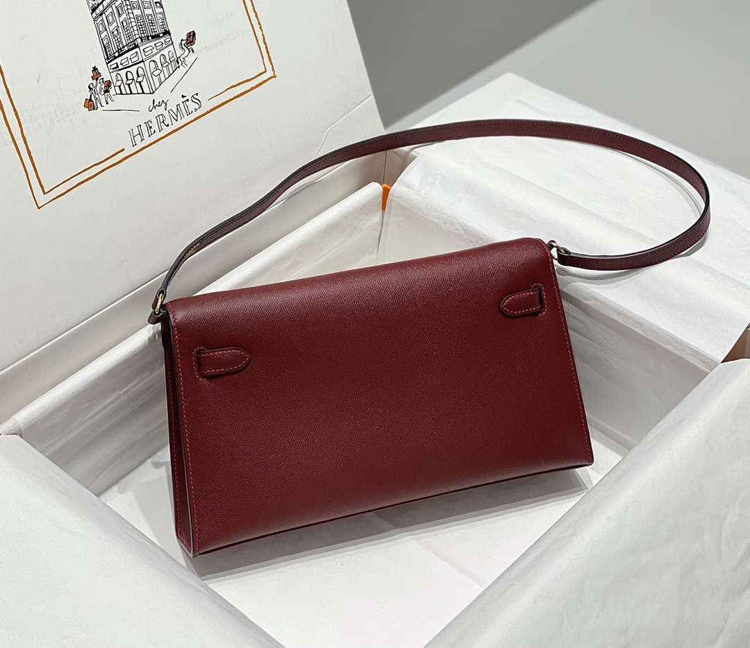Hermes Kelly Bag Red Epsom Leather Gold Hardware