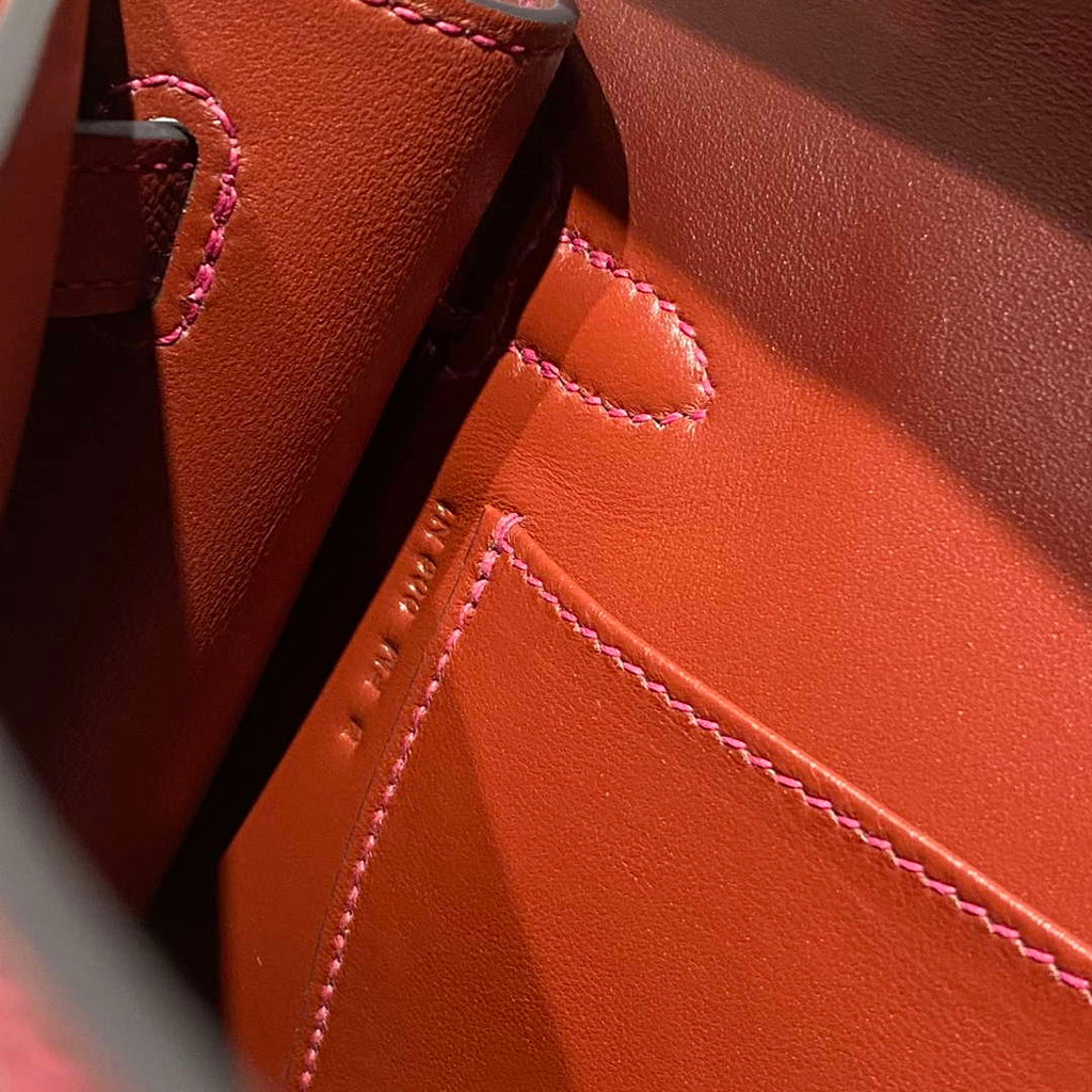 Hermes Kelly Bag Red Epsom Leather Gold Hardware