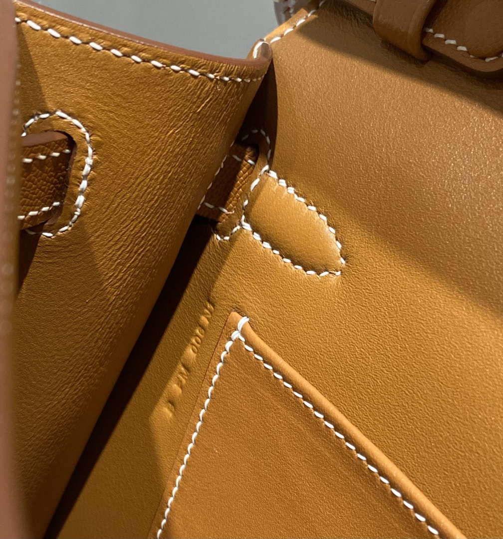 Hermes Kelly Bag Brown Epsom Leather Gold Hardware
