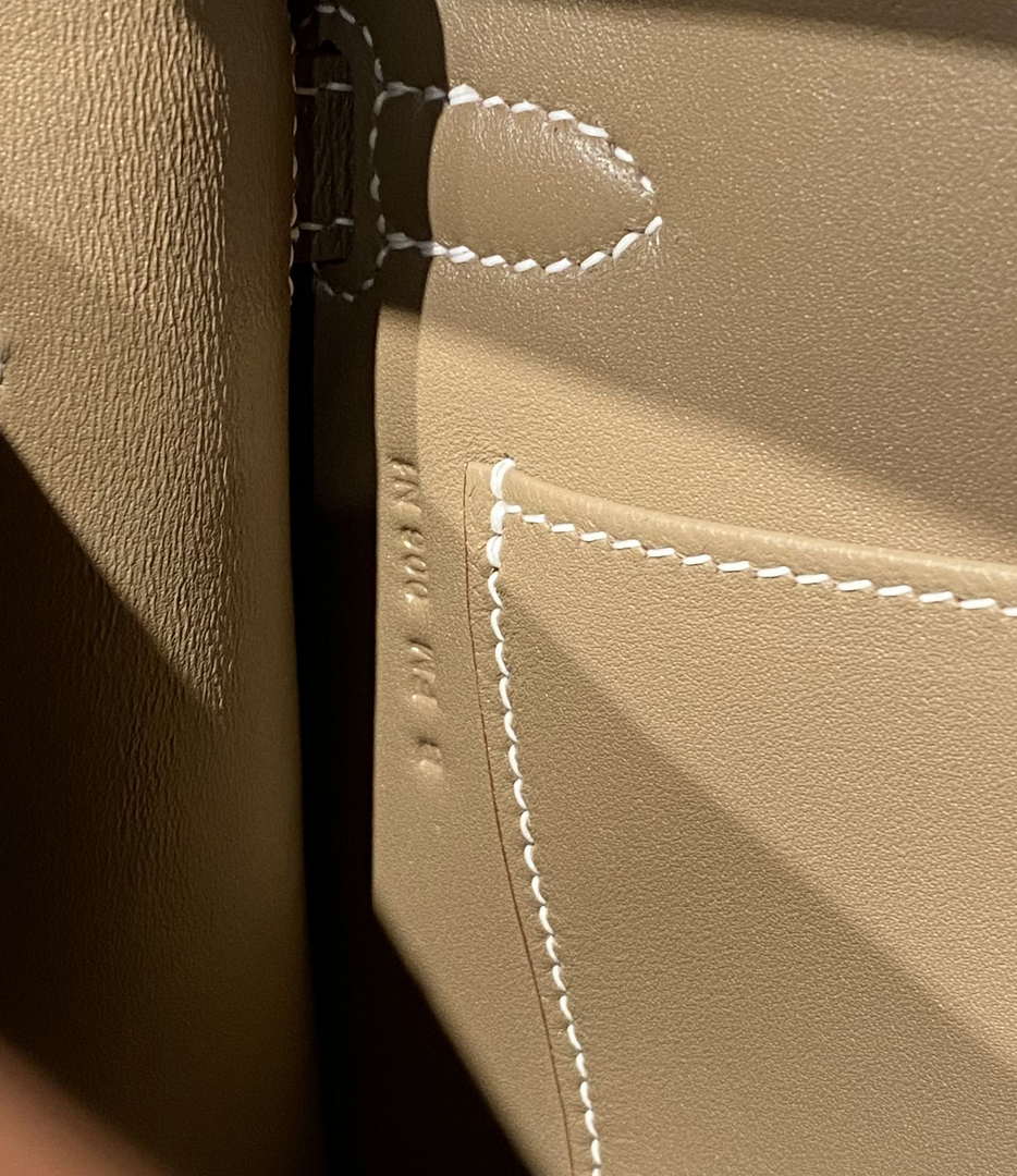 Hermes Kelly Bag Gray Epsom Leather Gold Hardware