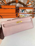 Hermès Kelly Cut Clutch 31cm Epsom Leather Light Pink Gold