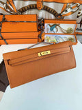 Hermès Kelly Cut Clutch 31cm Epsom Leather Orange Gold