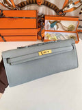 Hermès Kelly Cut Clutch 31cm Epsom Leather Gray Gold