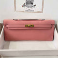 Hermès Kelly Cut Clutch 31cm Epsom Leather Pink Gold