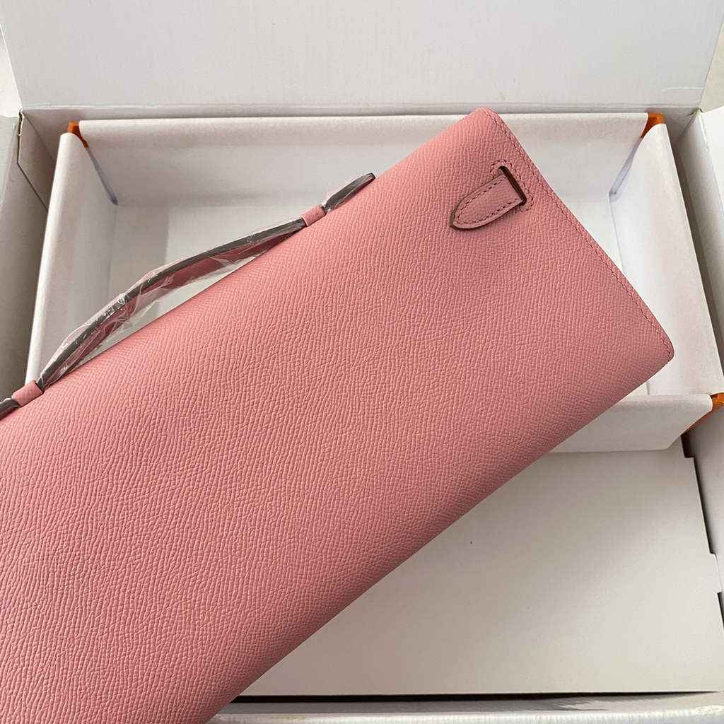 Hermès Kelly Cut Clutch 31cm Epsom Leather Pink Gold