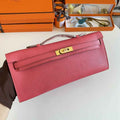 Hermès Kelly Cut Clutch 31cm Epsom Leather Pink Gold