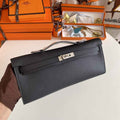 Hermès Kelly Cut Clutch 31cm Epsom Leather Black Silver