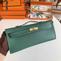 Hermès Kelly Cut Clutch 31cm Epsom Leather Dark Green Gold