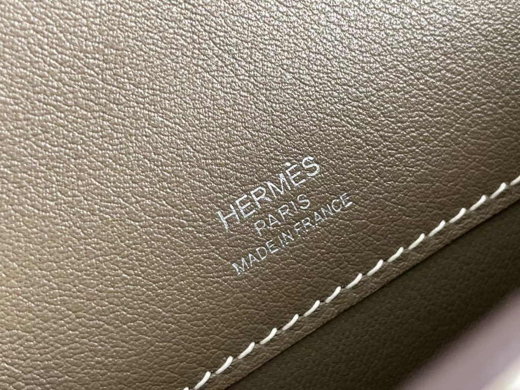 Hermès Kelly Cut Clutch 31cm Swift Leather Gray Silver
