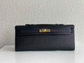 Hermès Kelly Cut Clutch 31cm Swift Leather Black Gold