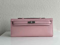 Hermès Kelly Cut Clutch 31cm Swift Leather Pink Silver