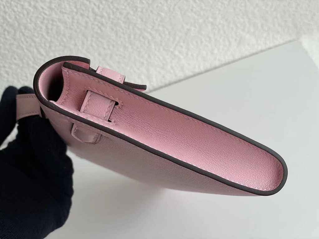 Hermès Kelly Cut Clutch 31cm Swift Leather Pink Silver