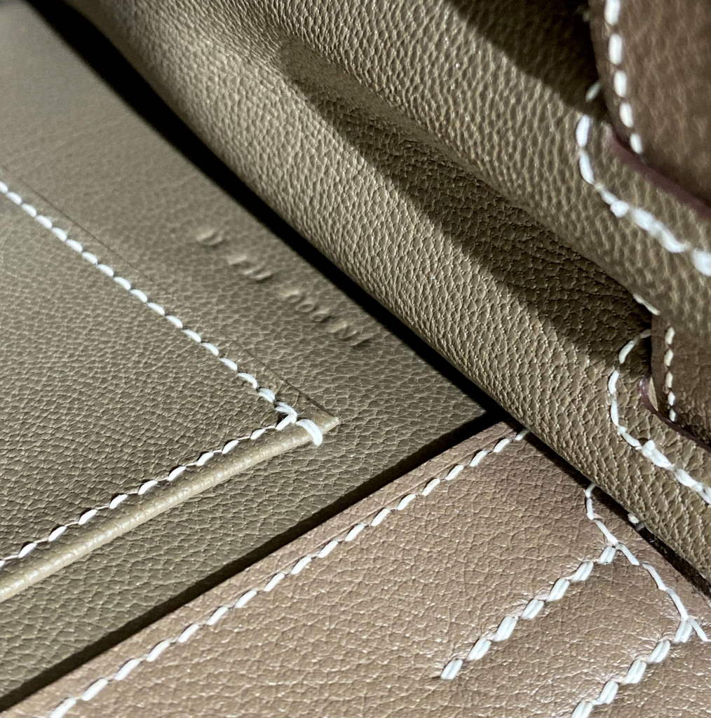 Hermès Kelly Danse II Dark gray Evercolor leather with silver