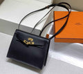 Hermès Kelly Danse II Black Evercolor leather with Gold