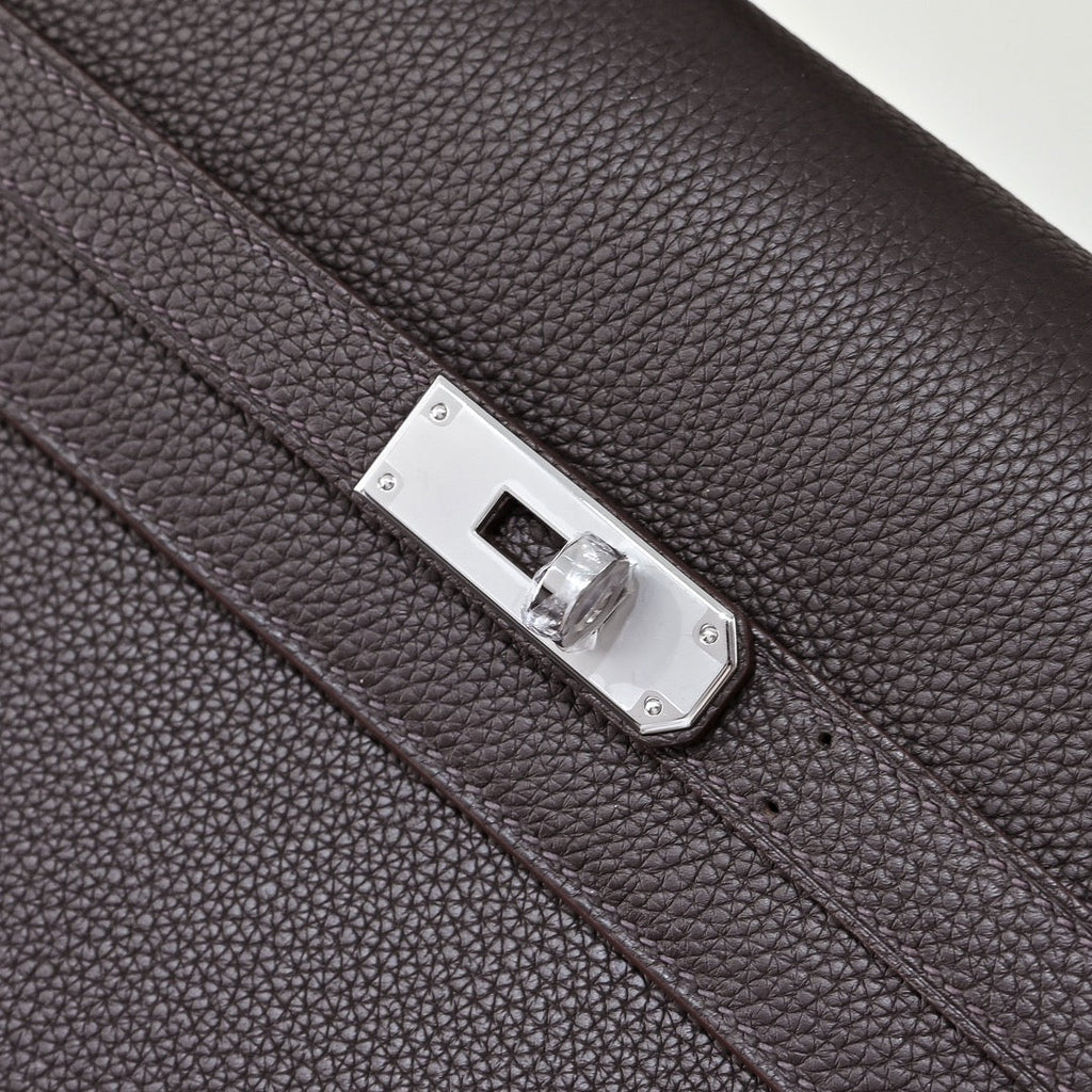 Hermès Kelly Dépêche 36 â€?Coffee Togo Leather Briefcase