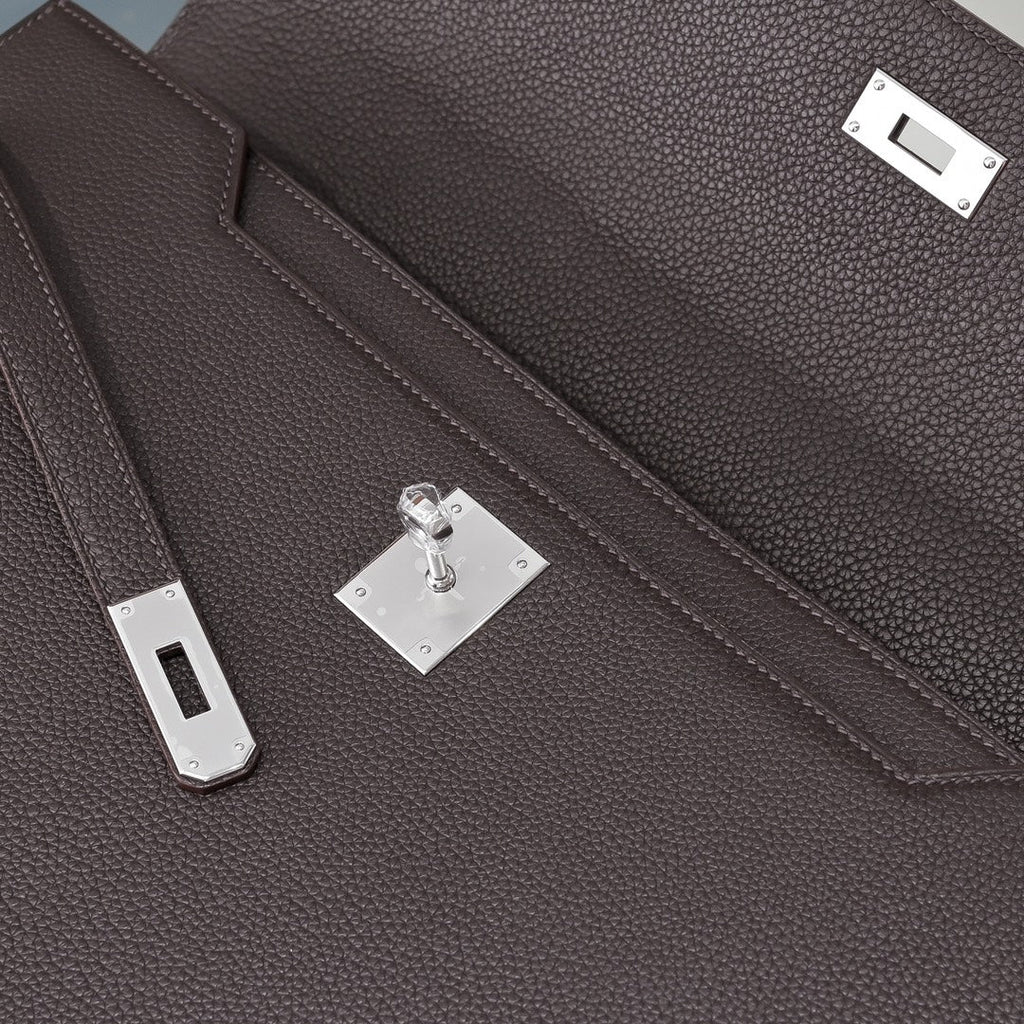 Hermès Kelly Dépêche 36 â€?Coffee Togo Leather Briefcase