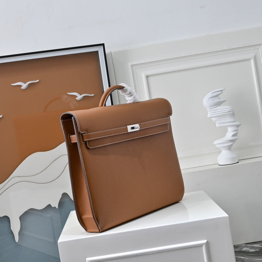 Hermès Kelly Dépêche 36cm Togo Calfskin Brown Briefcase