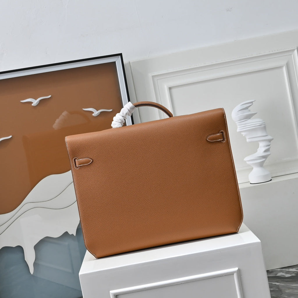 Hermès Kelly Dépêche 36cm Togo Calfskin Brown Briefcase