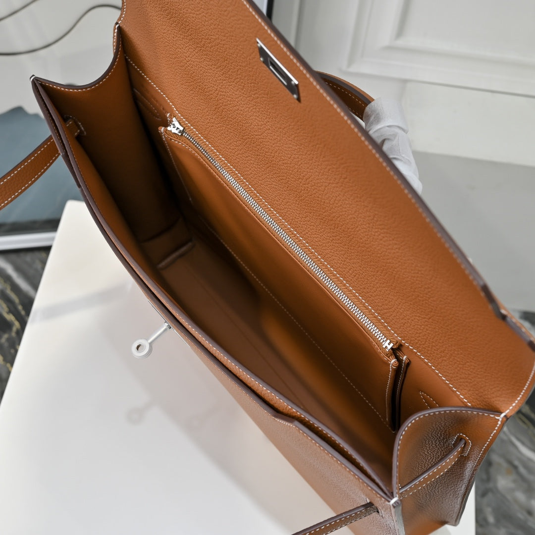 Hermès Kelly Dépêche 36cm Togo Calfskin Brown Briefcase