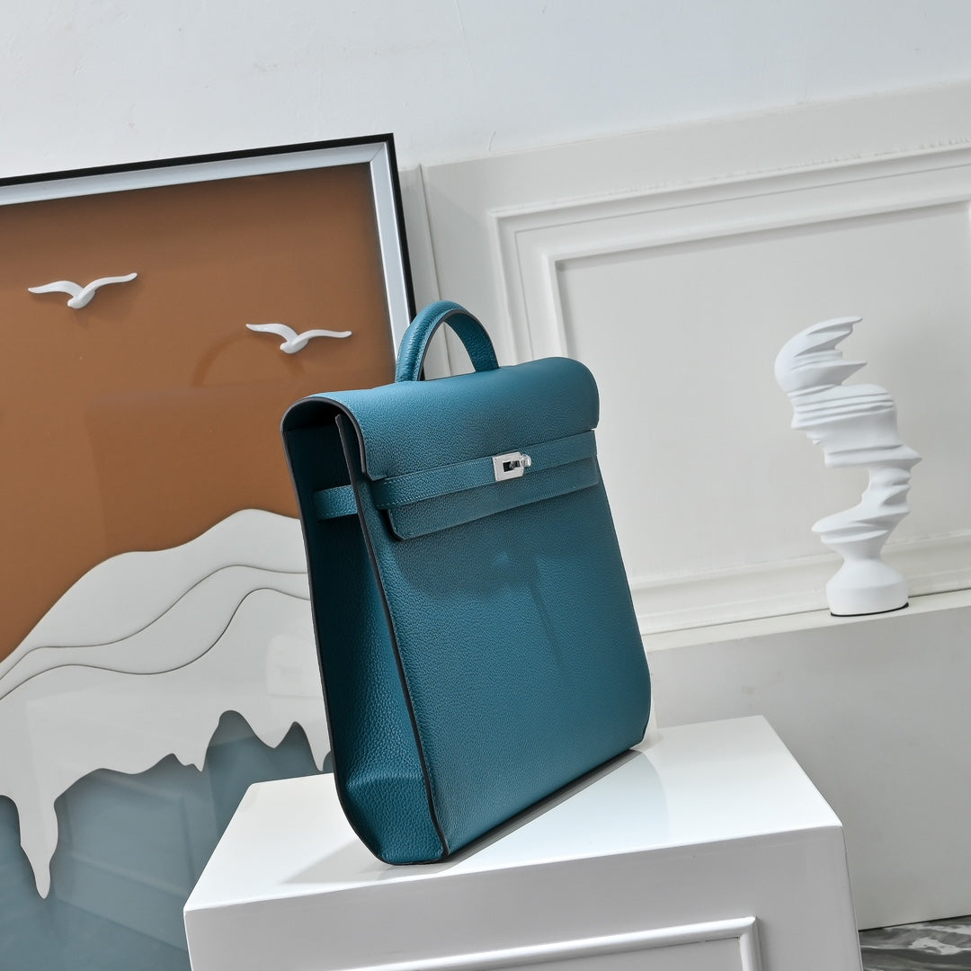 Hermès Kelly Dépêche 36 Briefcase â€?Blue Togo Calfskin