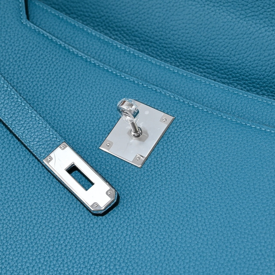 Hermès Kelly Dépêche 36 Briefcase â€?Blue Togo Calfskin