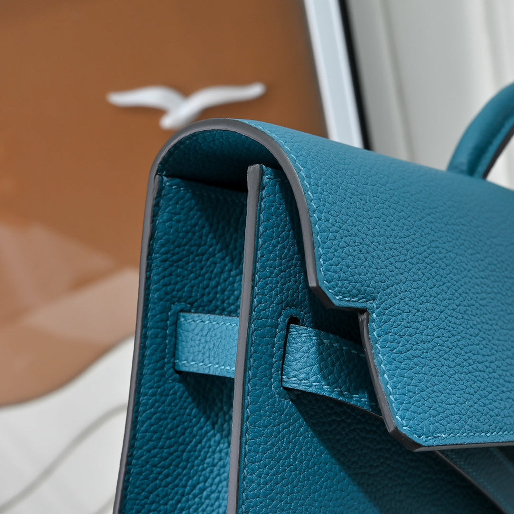 Hermès Kelly Dépêche 36 Briefcase â€?Blue Togo Calfskin